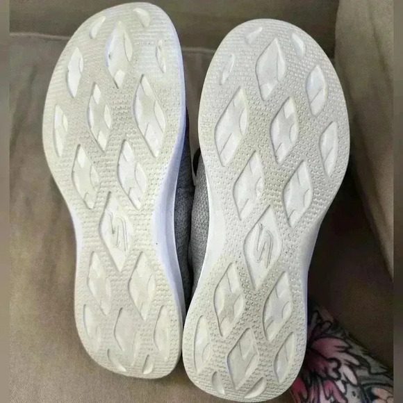 Skechers Women's Go Step Lite Agile Shoes 14485 Grey/Pink Size 8.5 US - Picture 7 of 8